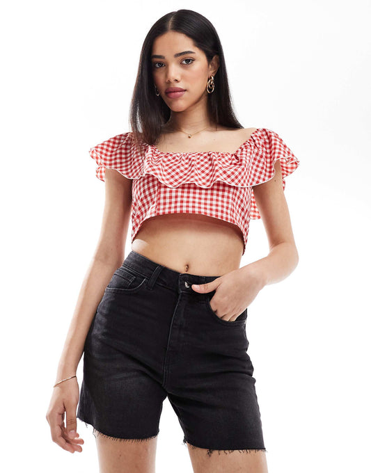 High Waisted Denim Shorts