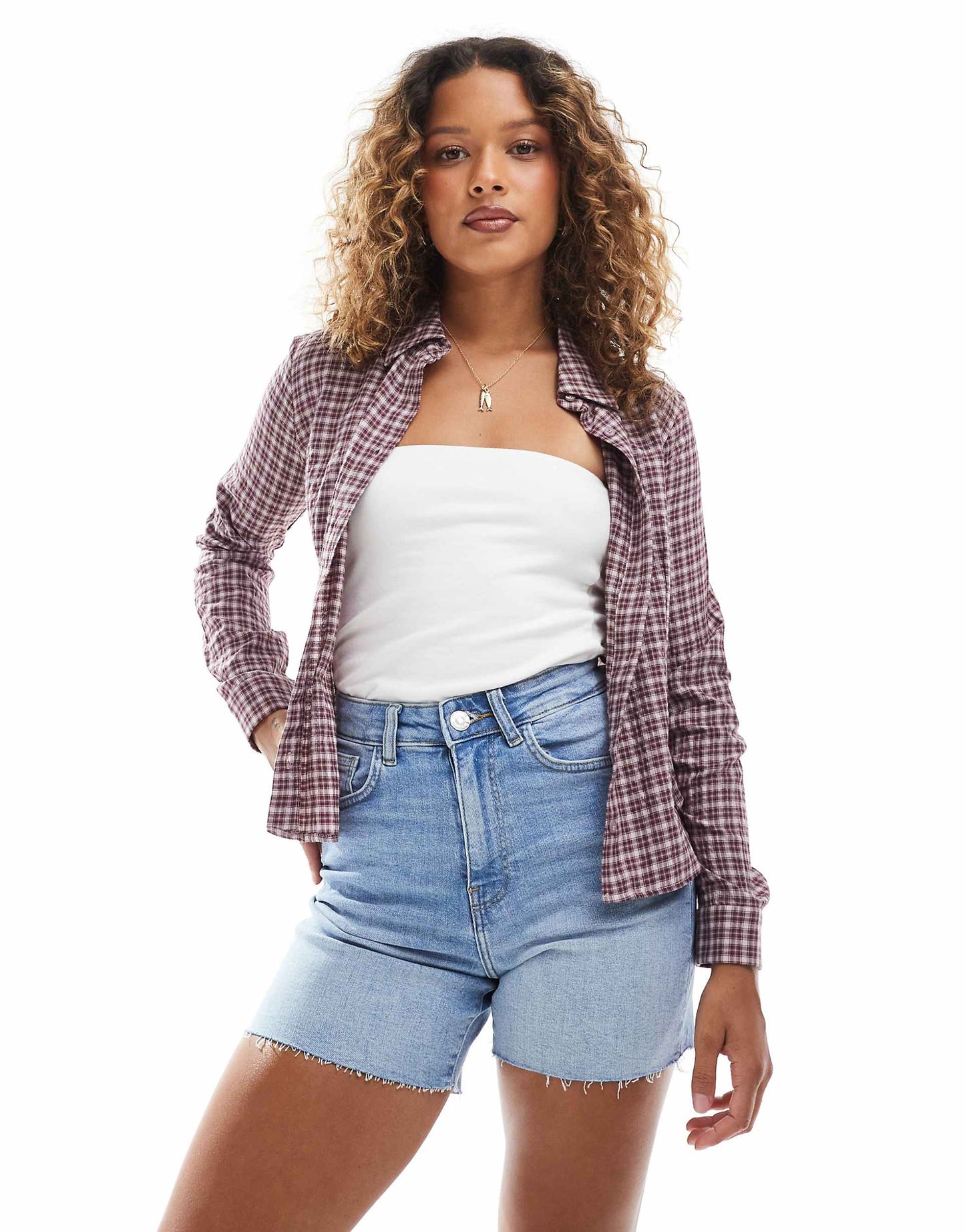 High Waisted Denim Shorts