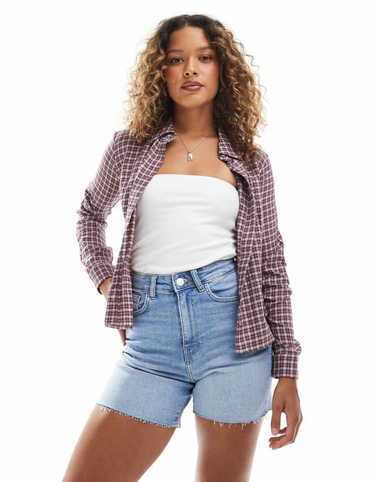 High Waisted Denim Shorts