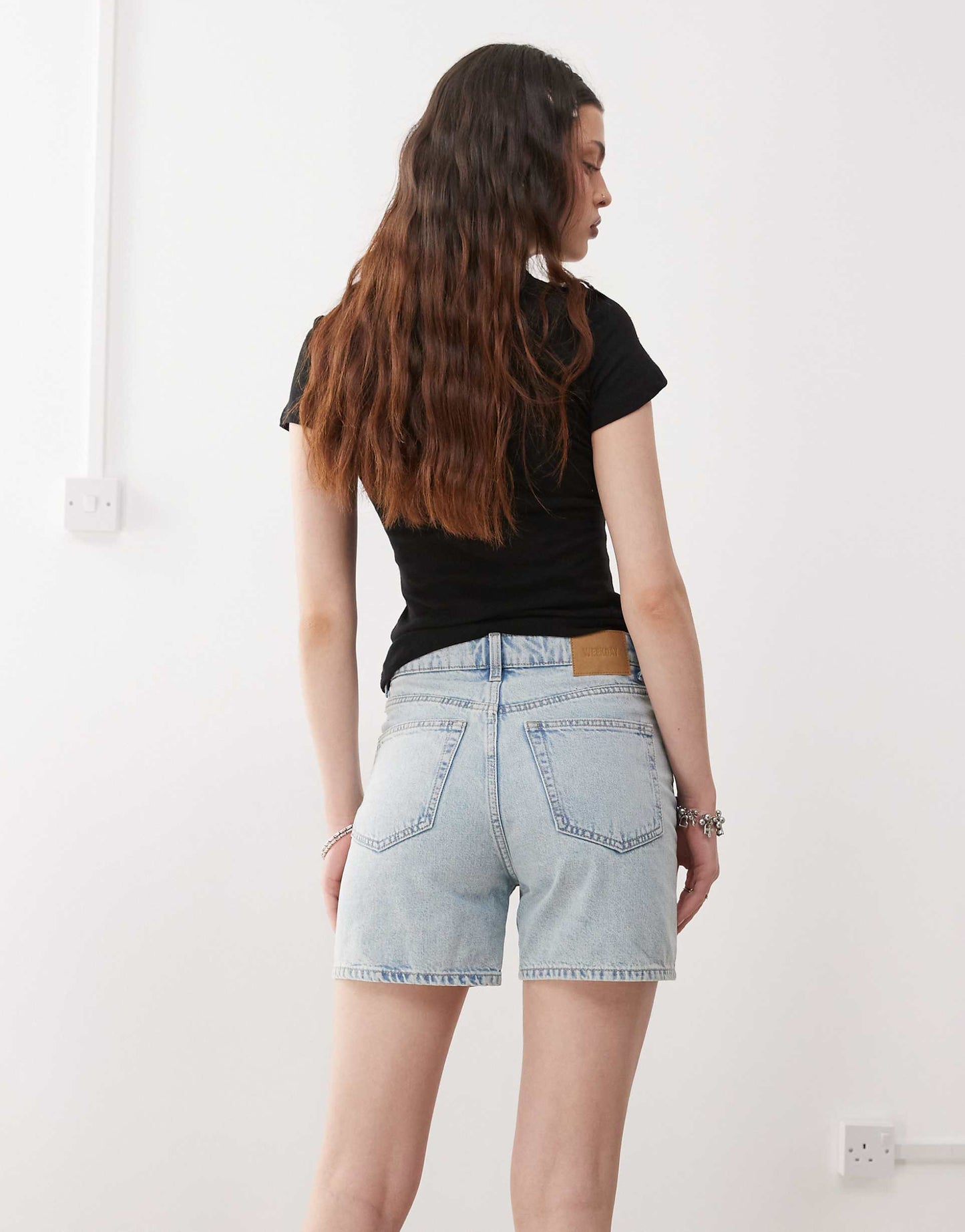 Eya High Waisted Denim Shorts