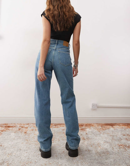 Rowe Extra High Waist Straight Leg Jeans