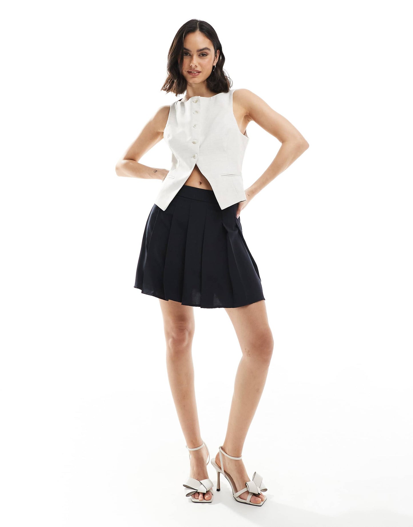Pleated Mini Skirt