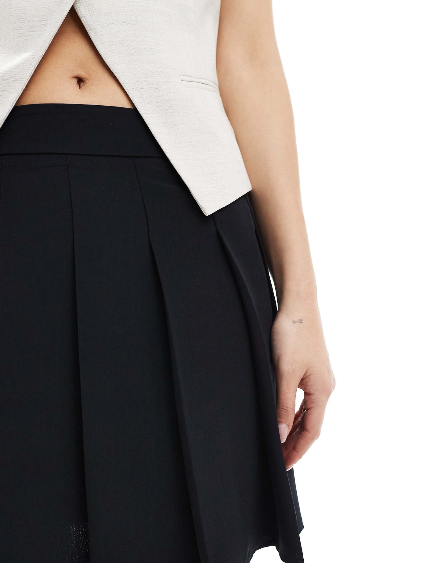 Pleated Mini Skirt