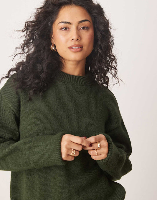 Crew Neck Knitted Jumper