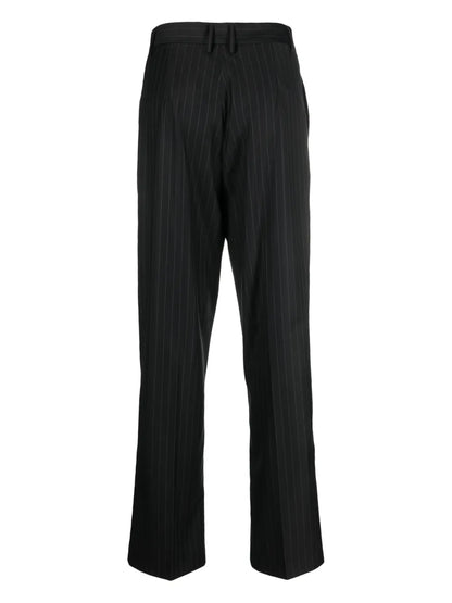 Pinstripe-Print Tailored Trousers