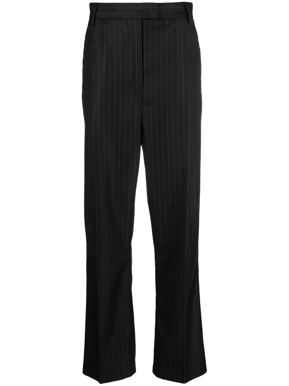 Pinstripe-Print Tailored Trousers