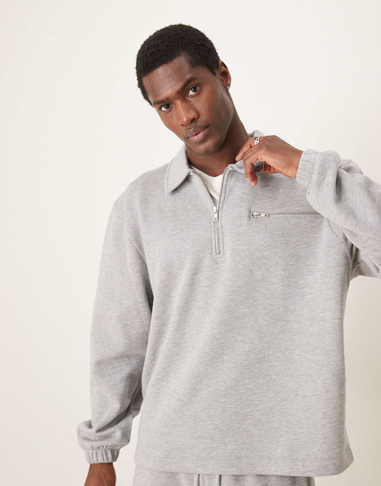 Co-Ord Oversized Collar Sweatshirt