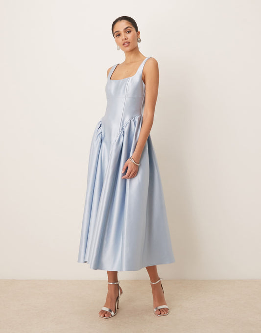 Drop Hem Midi Dress