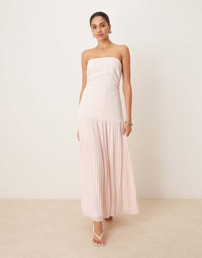 Pleated Midi Dress