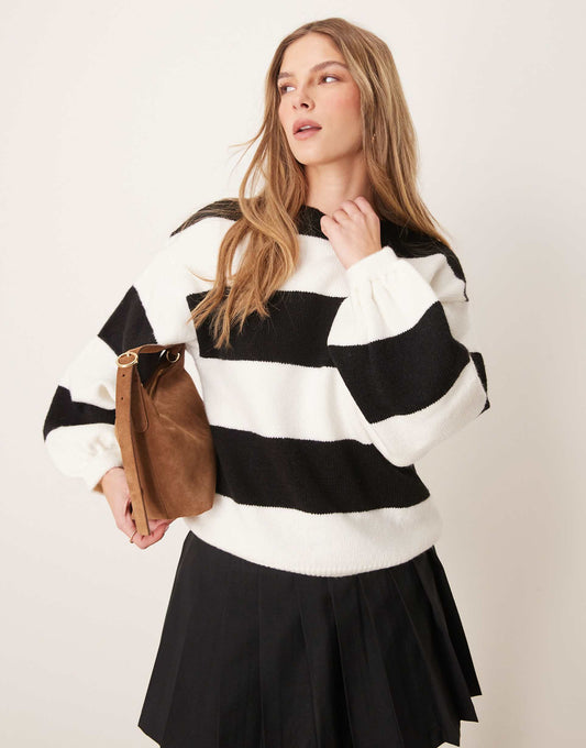 Slouchy Balloon Sleeve Jumper