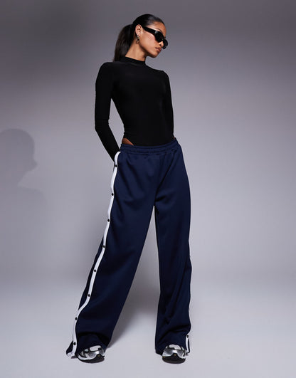 Double Layer Slinky High Neck Long Sleeve Bodysuit