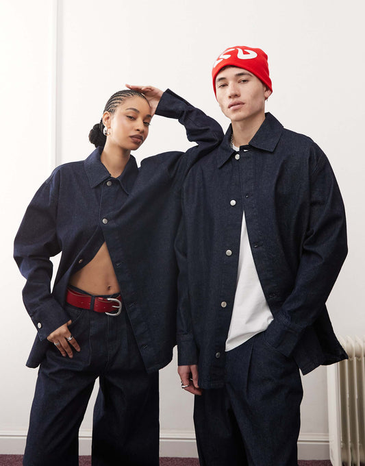 Unisex Oversized Denim Shirt