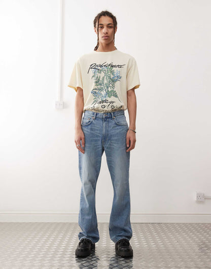 Mercury Wide Leg Flare Jeans