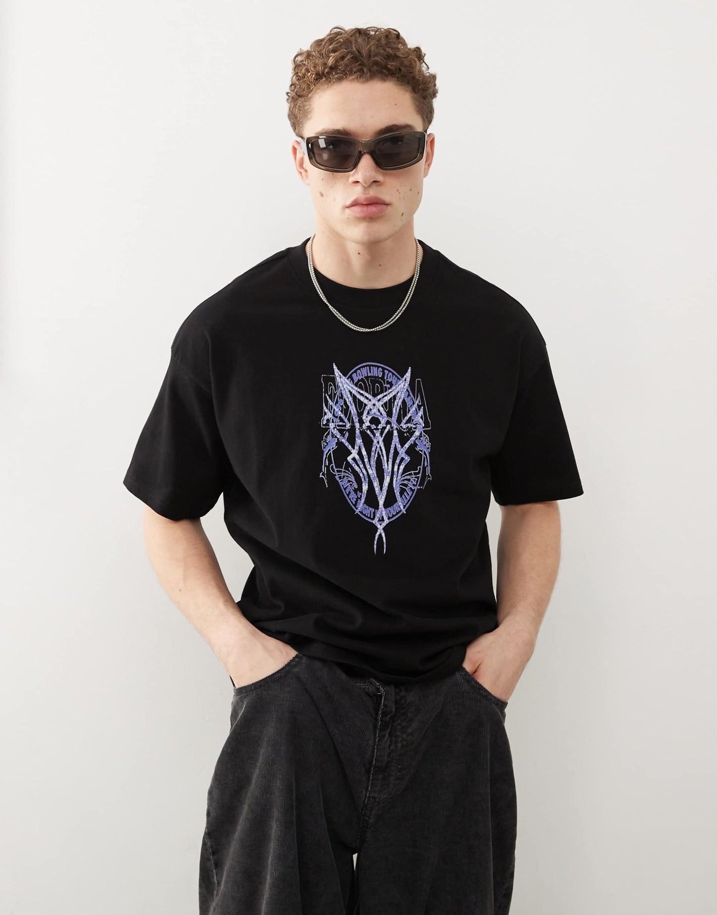 Great Boxy Fit T-Shirt With Graphic Print