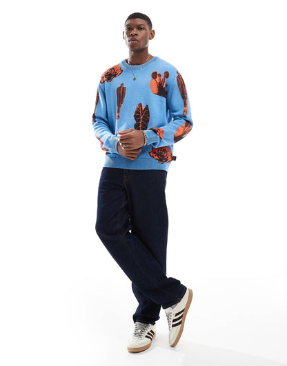Knit Jumper With Desert Print