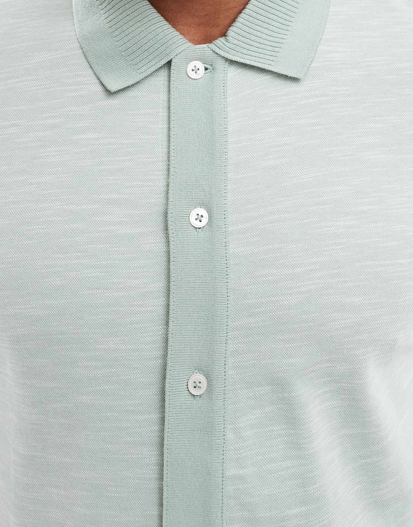 Short Sleeve Button Through Polo Shirt
