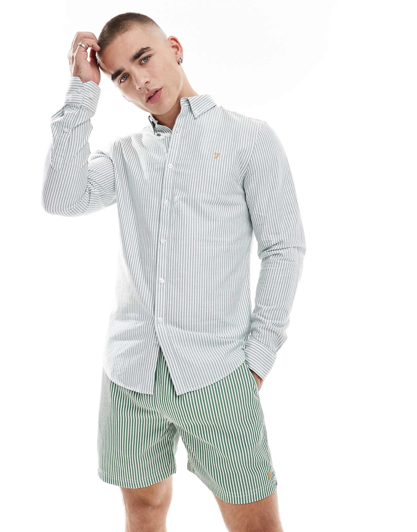 Brewer Co-Ord Stripe Long Sleeve Shirt