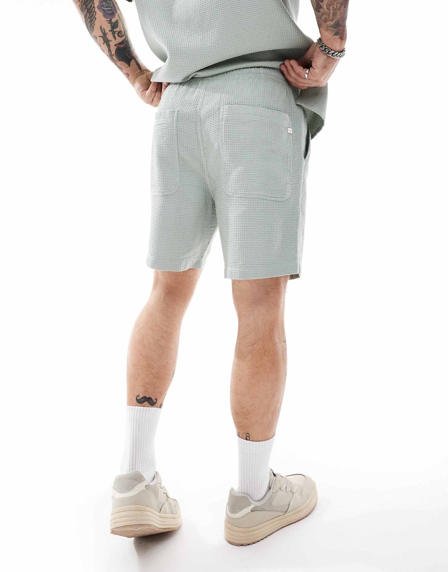 Redwald Co-Ord Textured Waffle Shorts