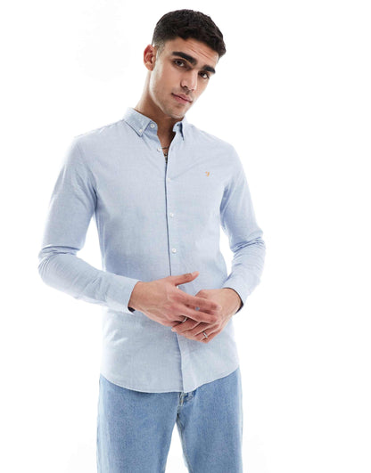 Steen Long Sleeve Oxford Shirt