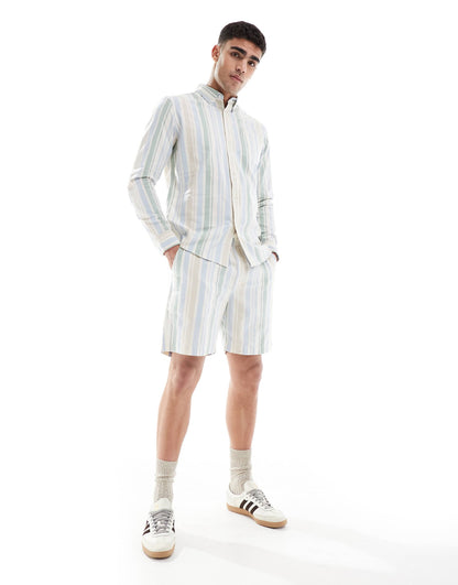 Redwald Co-Ord Stripe Shorts
