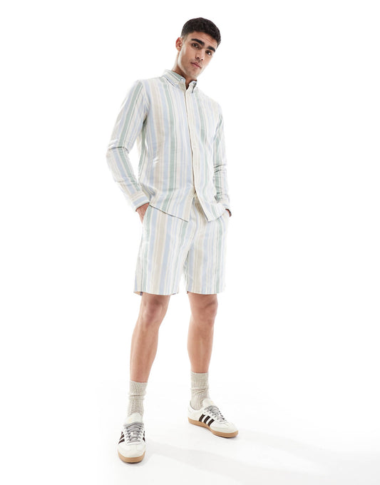 Redwald Co-Ord Stripe Shorts