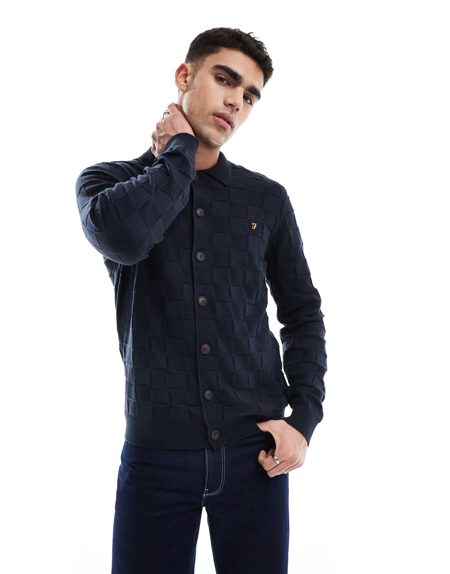 Trinity Button Up Long Sleeve Knitted Shirt