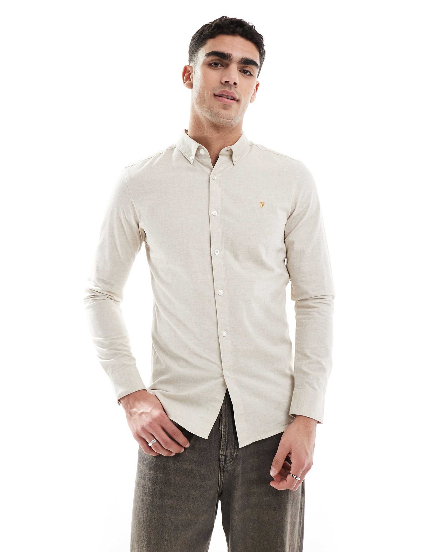 Steen Long Sleeve Oxford Shirt