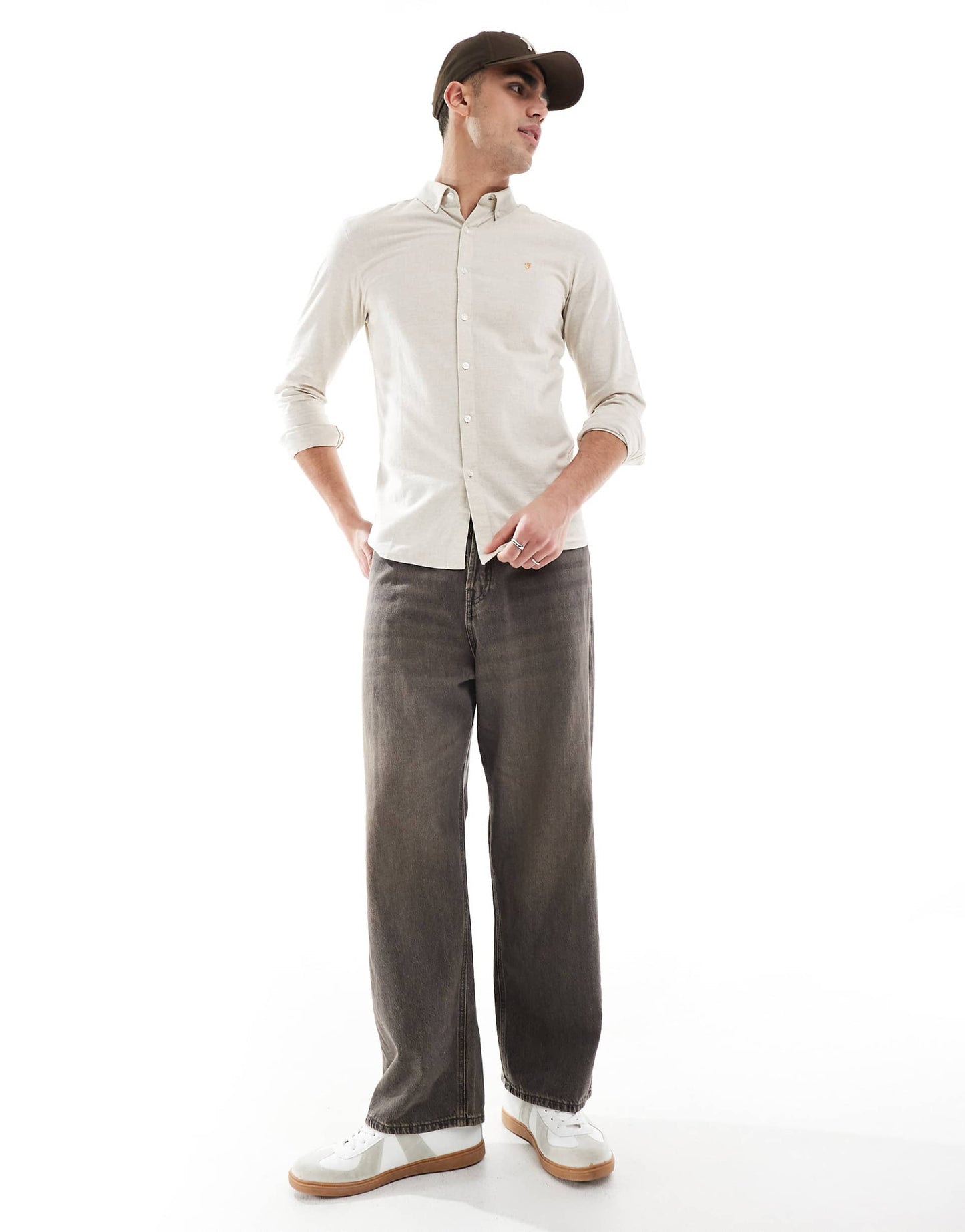 Steen Long Sleeve Oxford Shirt