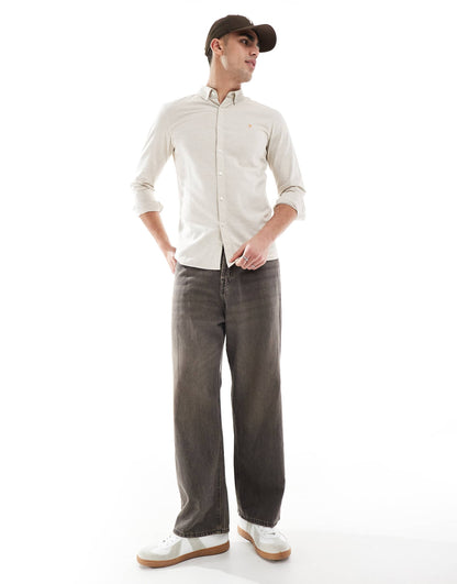 Steen Long Sleeve Oxford Shirt