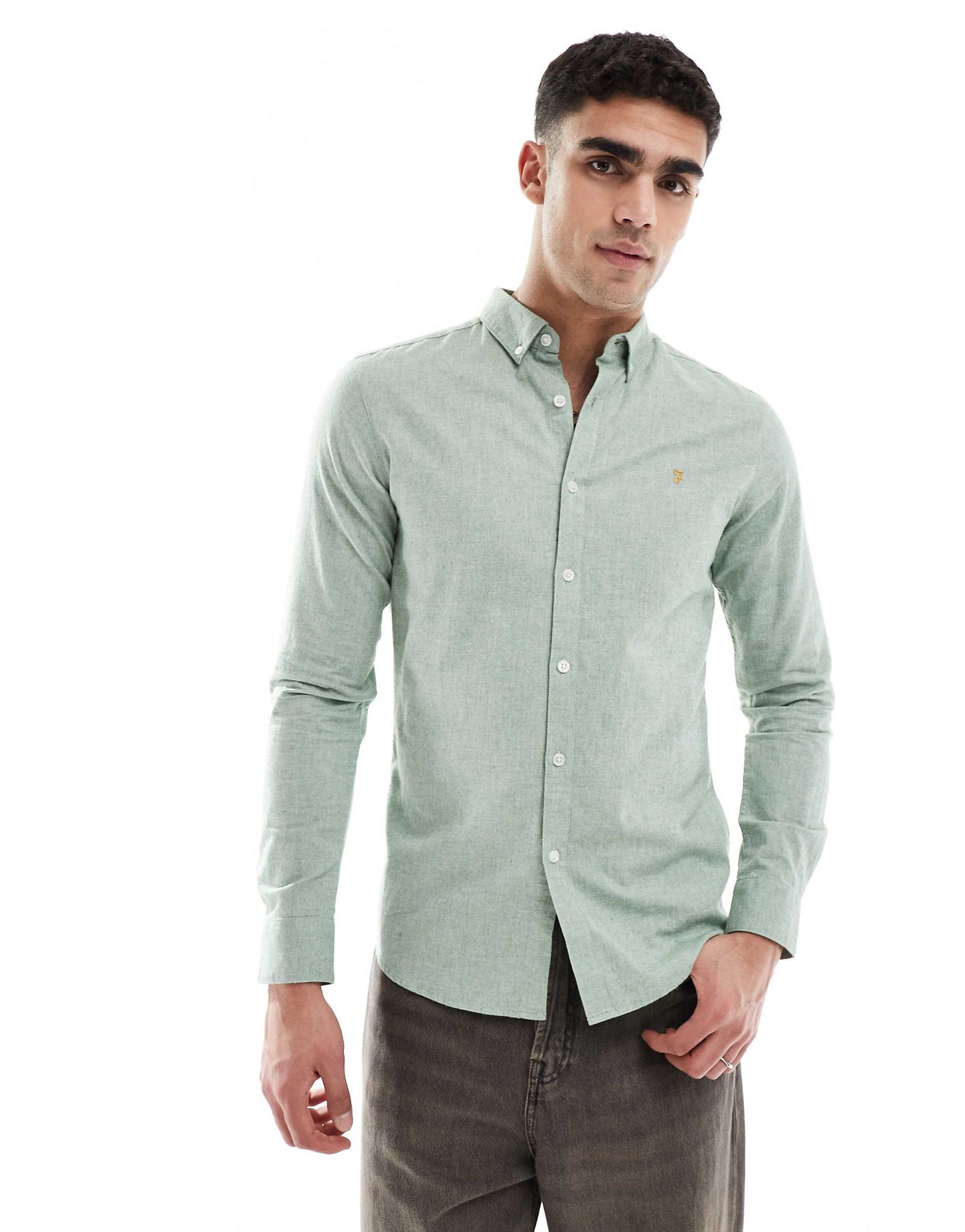 Steen Long Sleeve Oxford Shirt