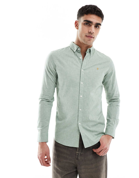 Steen Long Sleeve Oxford Shirt