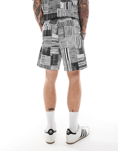 Redwald Co-Ord Archive Print Shorts