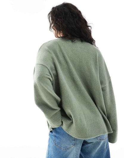 Knit Button Front Cardigan