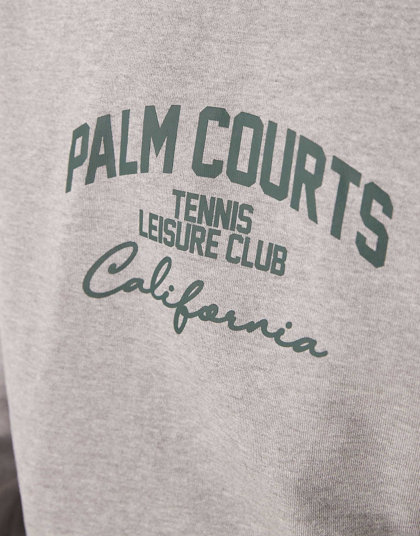 Oversized Sweatshirt With Green Chest Print