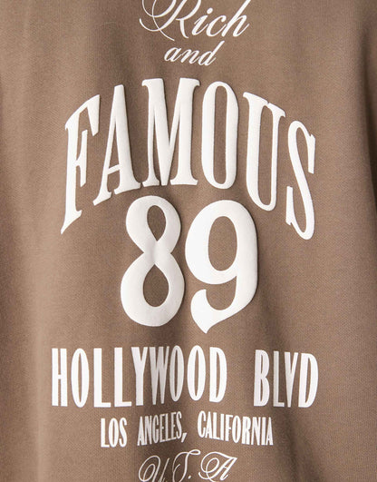 Extreme Oversized Sweatshirt With Front And Back Puff Print