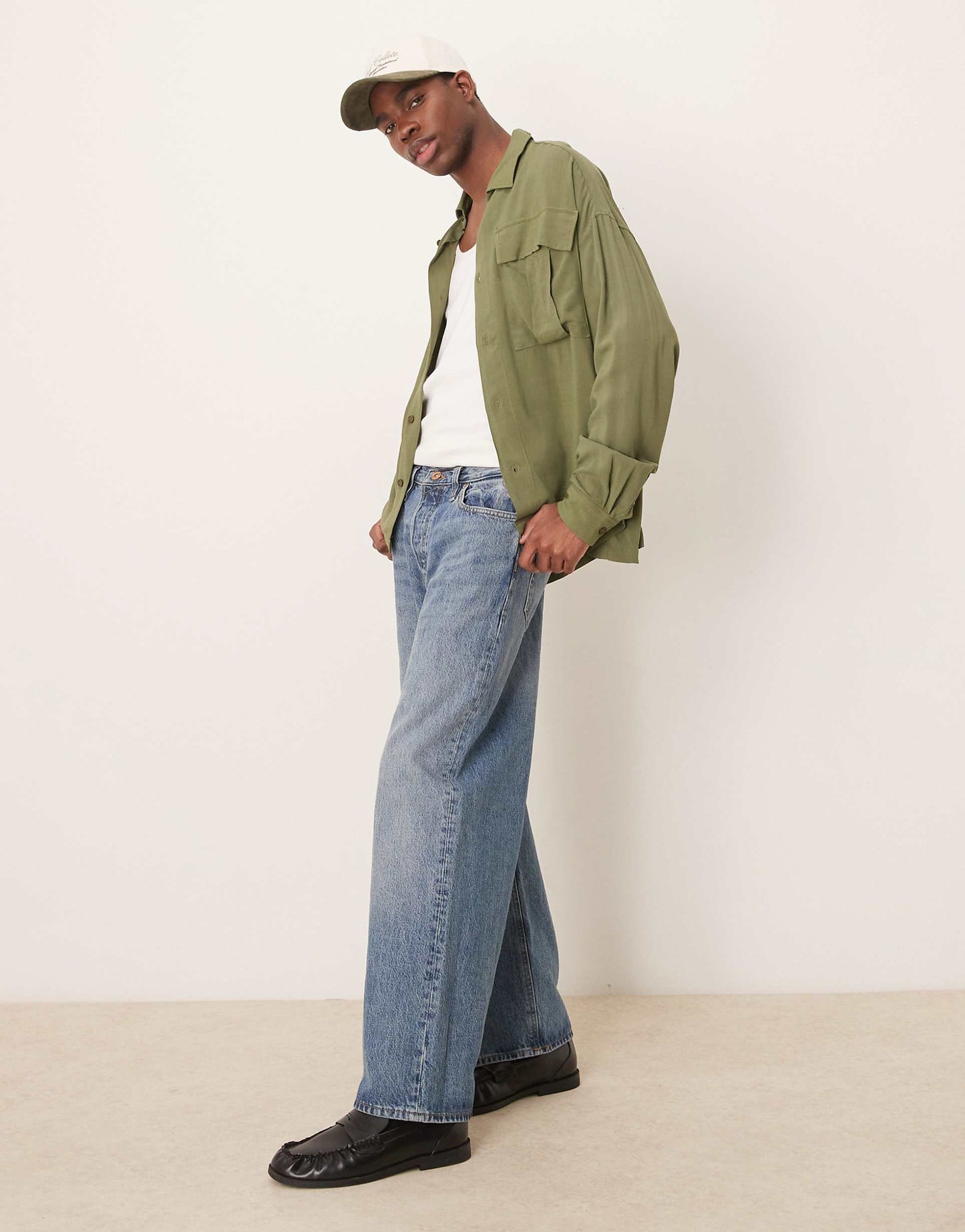 Volume Oversized Boxy Shirt With Pockets