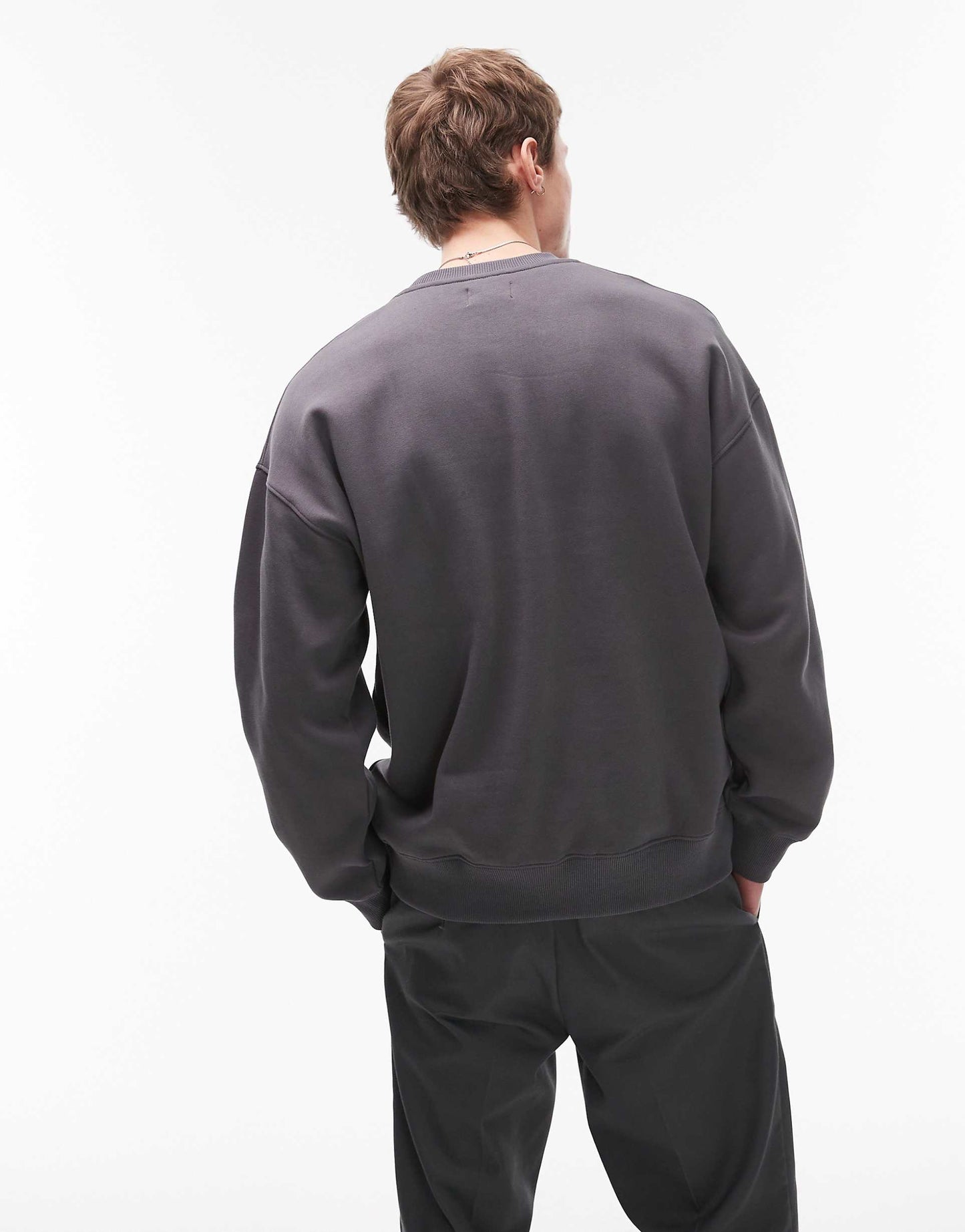 Oversized Fit Sweatshirt With 96 Embroidery