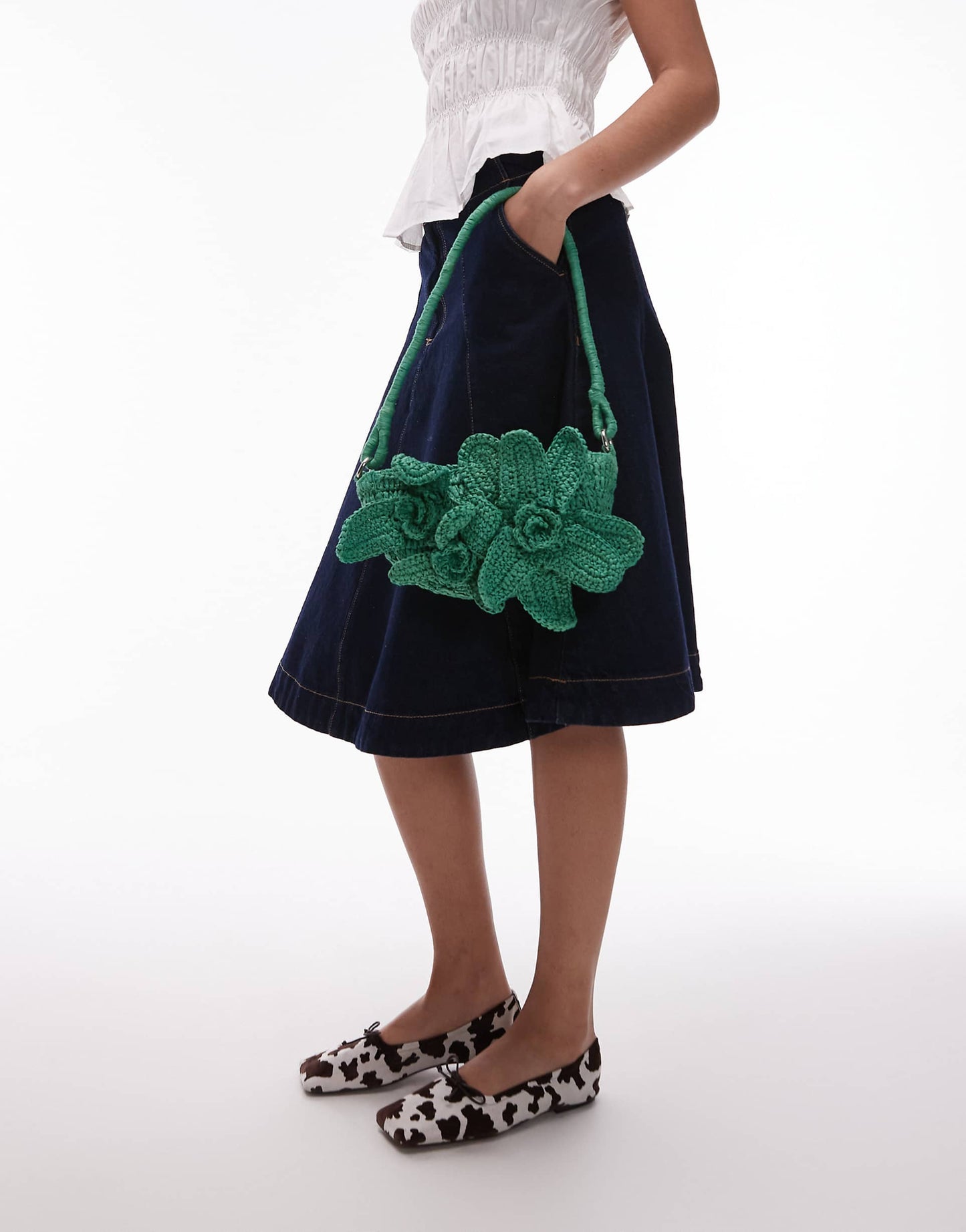 Sana Knitted Flower Bag