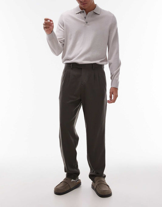 Wool Mix Tailored Trouser