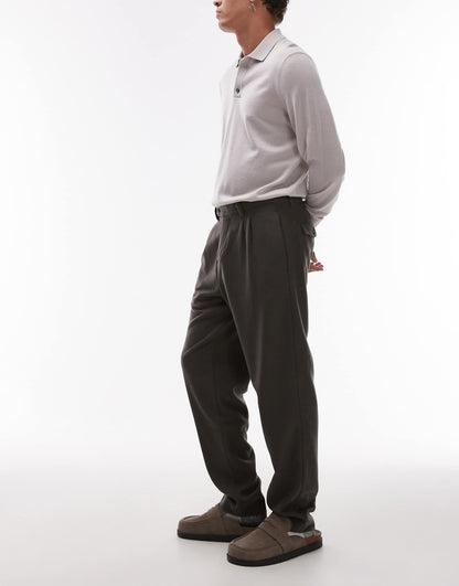 Wool Mix Tailored Trouser