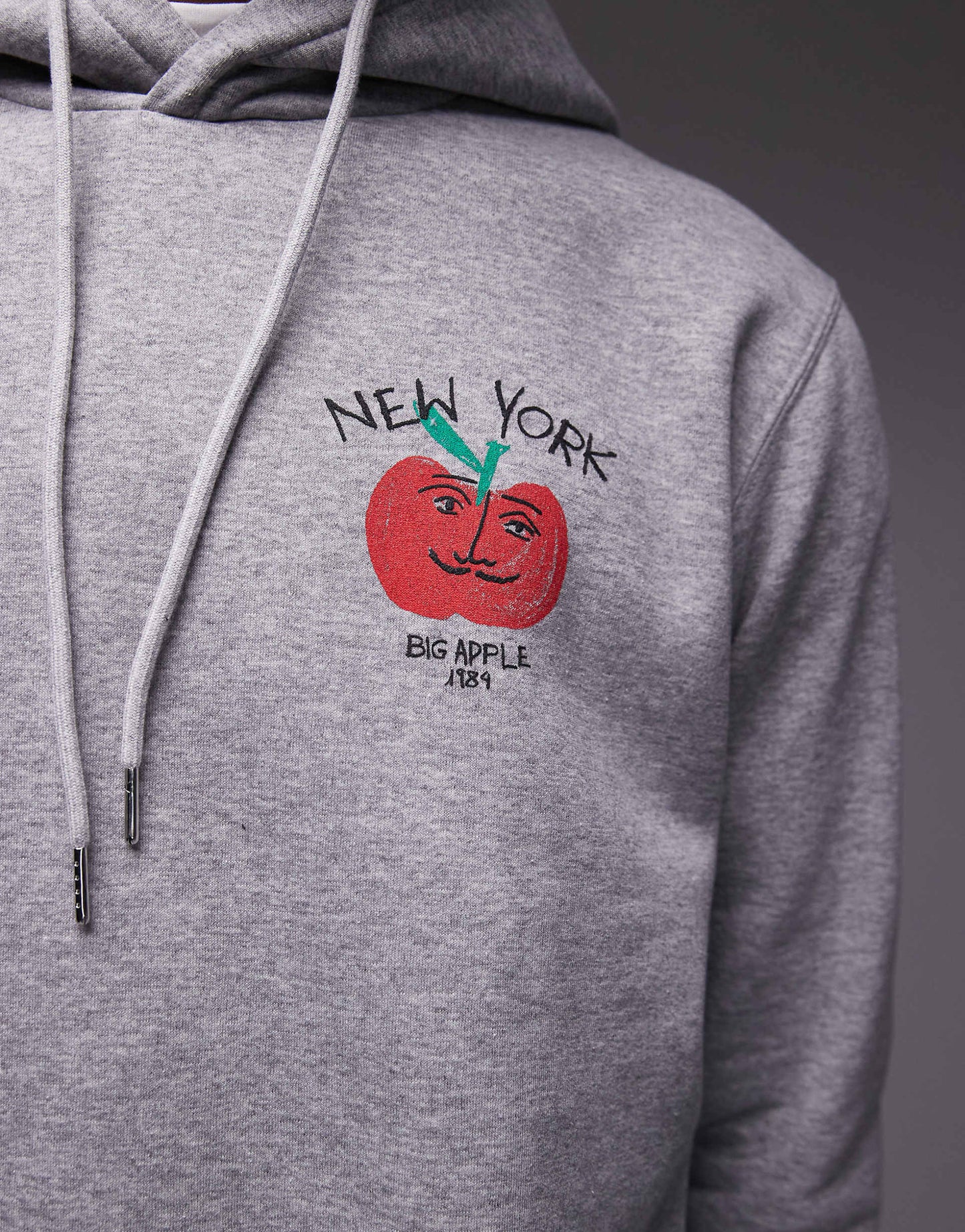 New York Big Apple Print Hoodie