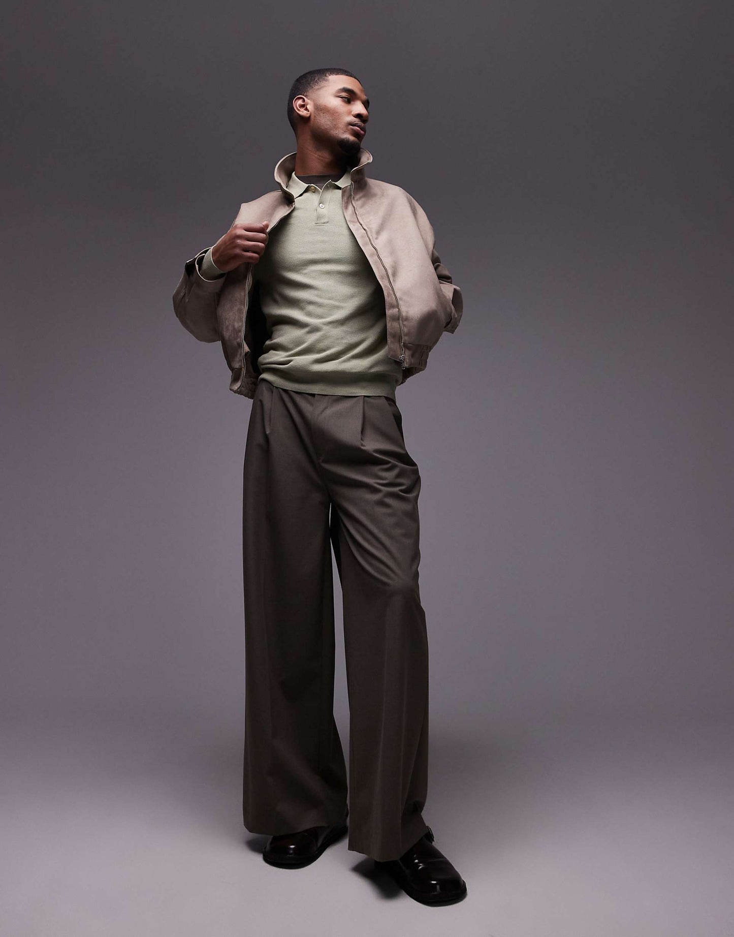 Knitted Button Up Polo Sweater