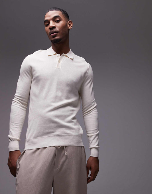 Knitted Polo Sweater