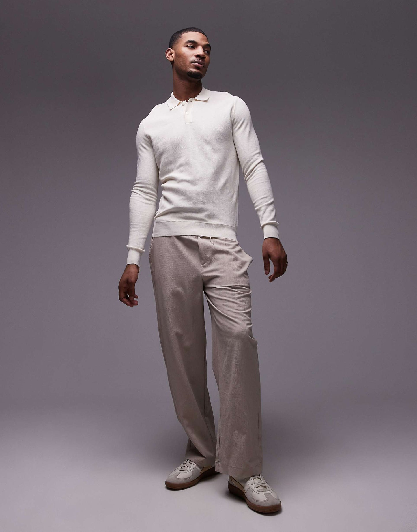 Knitted Polo Sweater
