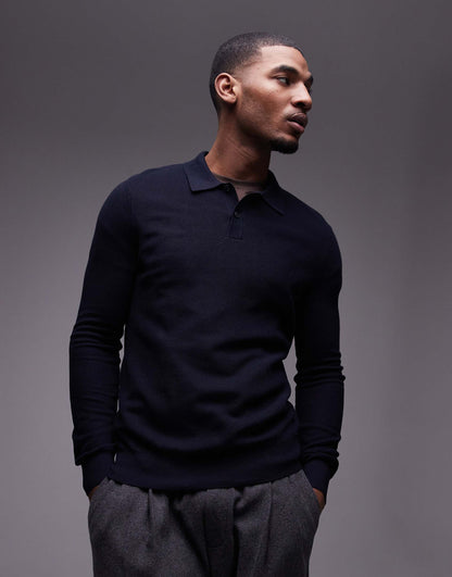 Knitted Polo Sweater