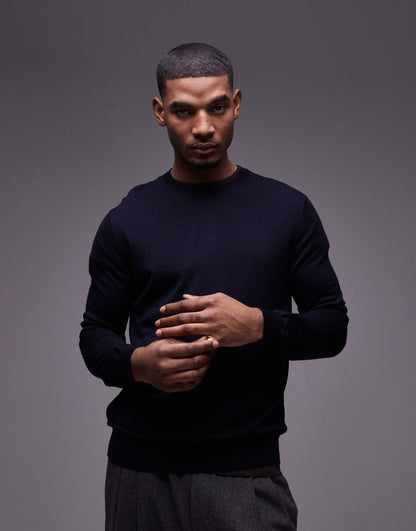 Knitted Crew Neck Sweater