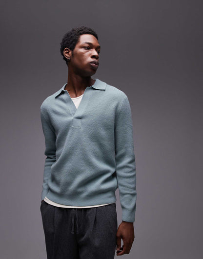 Knitted Polo Sweater