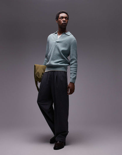 Knitted Polo Sweater
