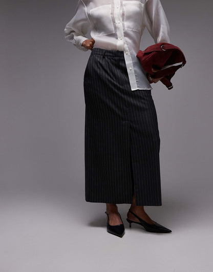 Tailored Maxi Pencil Skirt