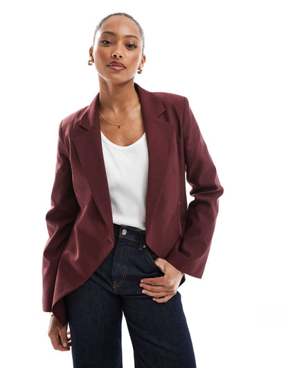 Wrap Front Blazer